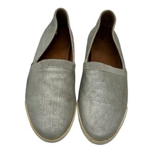 FRYE Melanie Slip On Silver Shoes 7